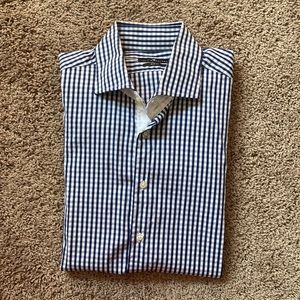 Mens Theo Wormland button down slim fit shirt